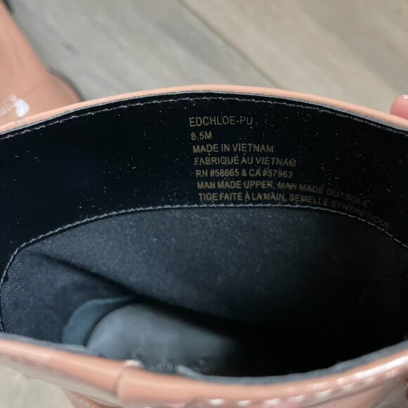 Open Edit Patent Pink Zip heeled ankle Boots - Picture 5 of 12